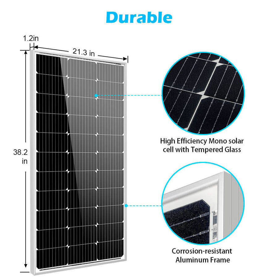 Sun Gold Power 100 Watt Monocrystalline Solar Panel