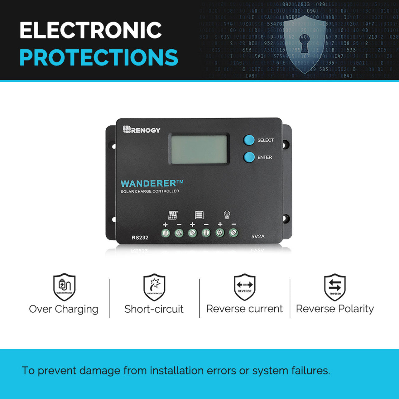 Renogy Wanderer 10A PWM Charge Controller
