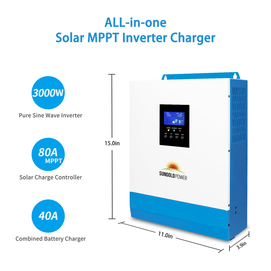 Sun Gold Power 3000W 24V Solar Inverter Charger