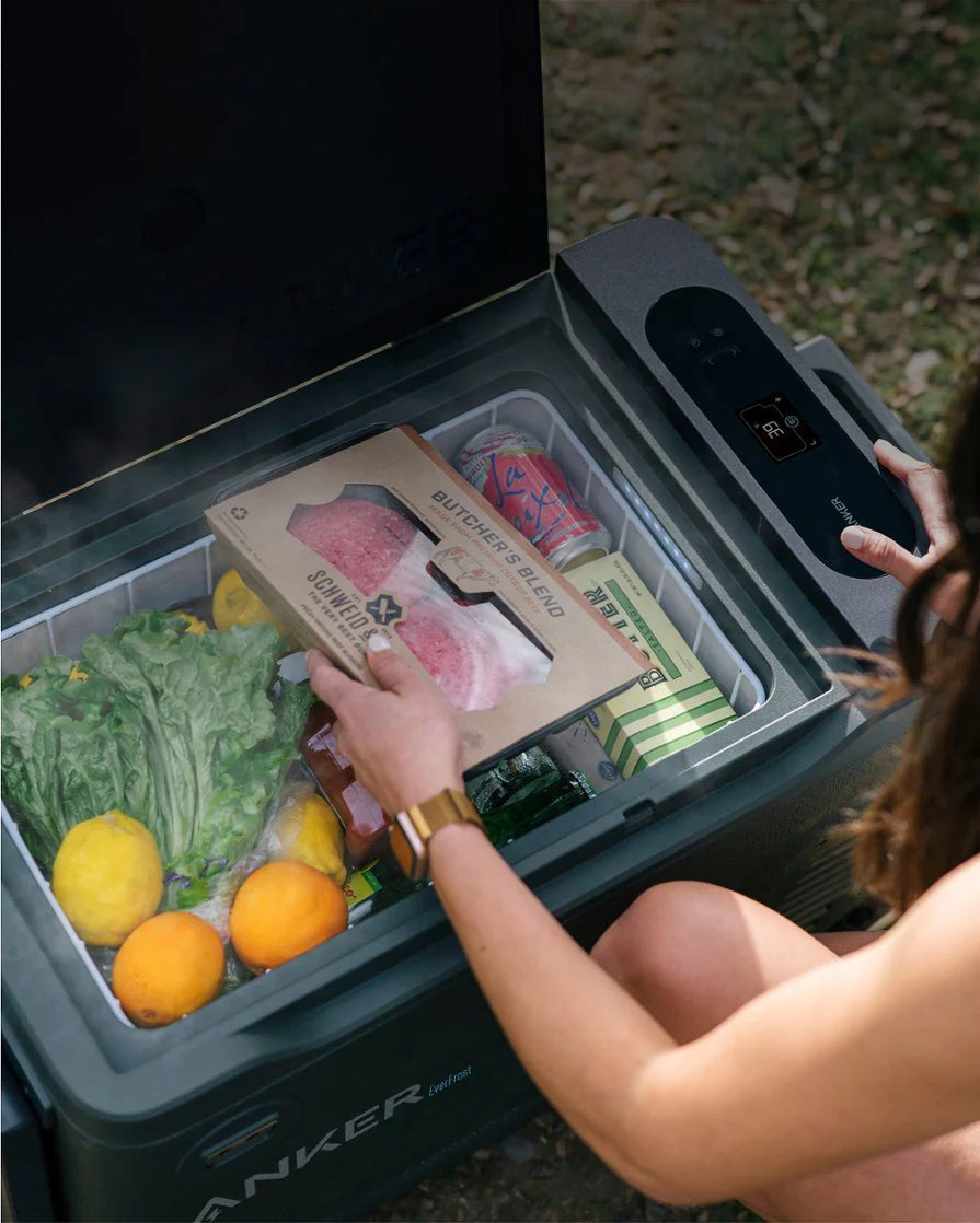 Anker EverFrost Portable Cooler 30 with 299Wh Battery(New), Powered by AC/DC or Solar