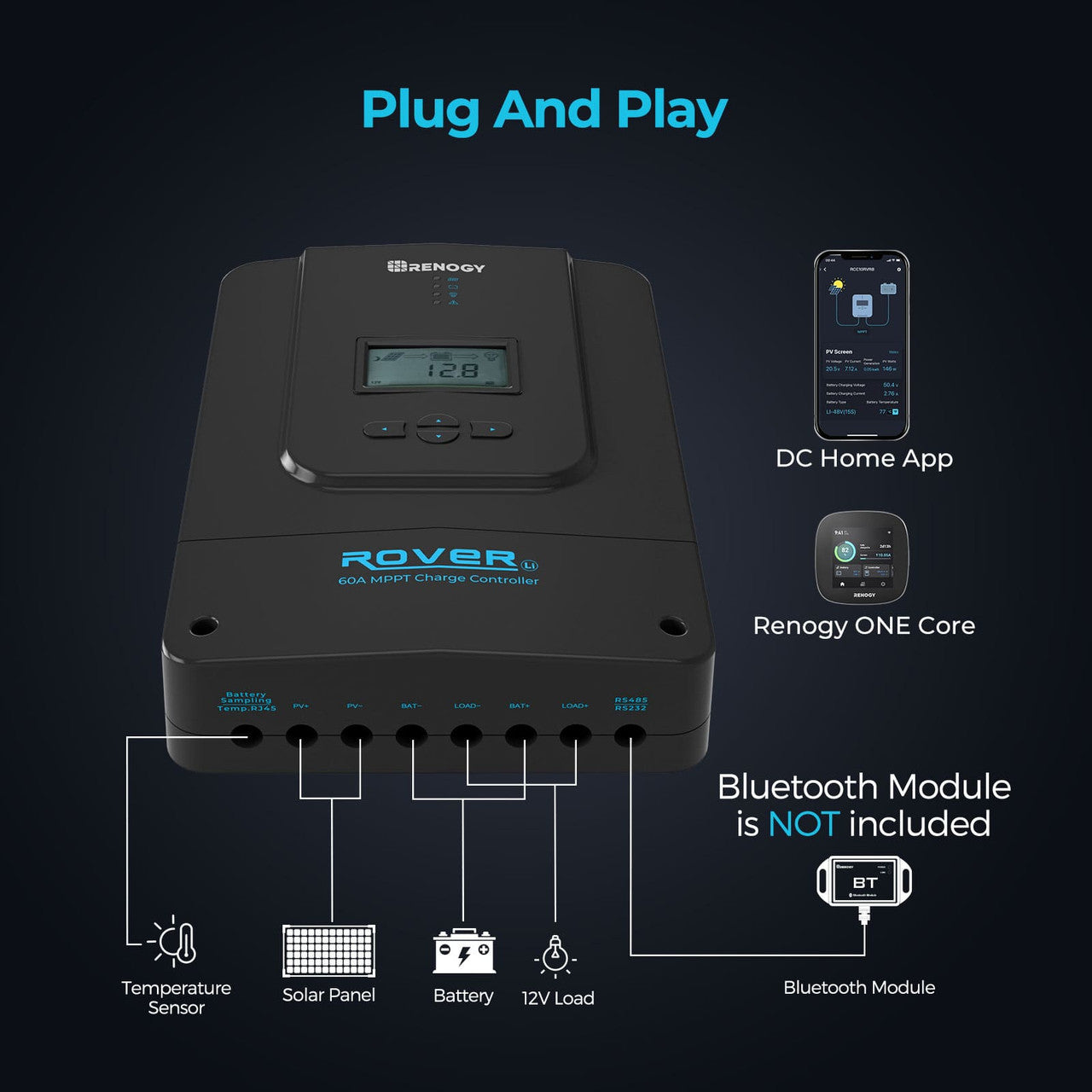 Renogy Rover 60 Amp MPPT Solar Charge Controller