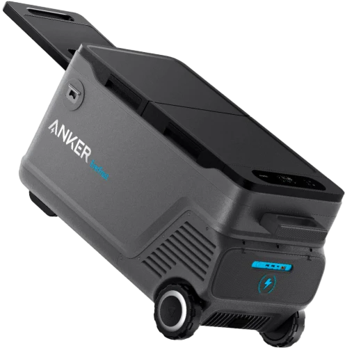 Anker EverFrost Dual-Zone Portable Cooler 50 with 299Wh Battery(New), Powered by AC/DC or Solar