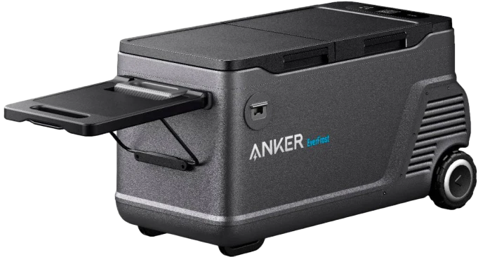 Anker EverFrost Dual-Zone Portable Cooler 50 with 299Wh Battery(New), Powered by AC/DC or Solar