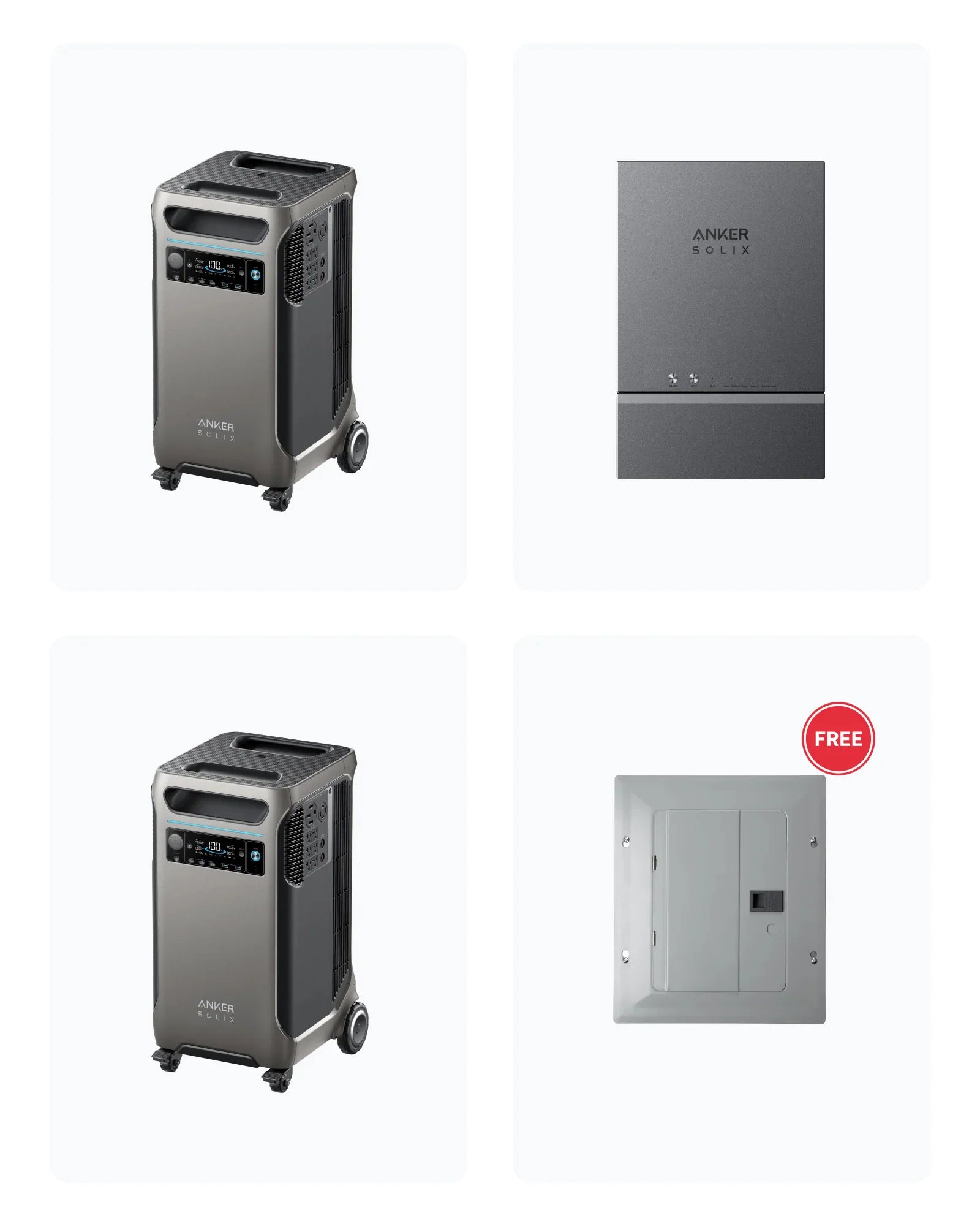 2× Anker SOLIX F3800(12kW | 7.68kWh) + Smart Home Power Kit