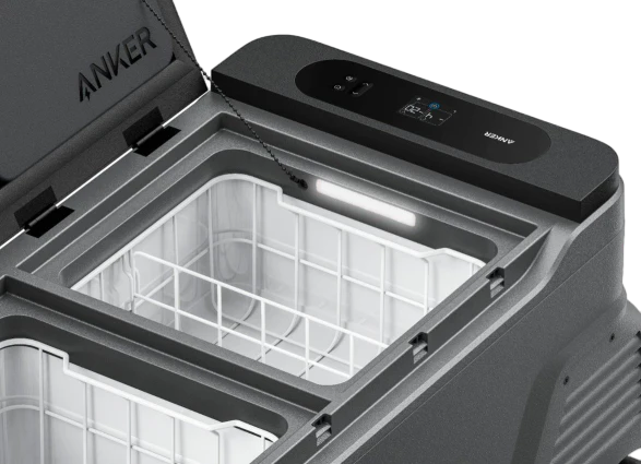Anker EverFrost Dual-Zone Portable Cooler 50 with 299Wh Battery(New), Powered by AC/DC or Solar
