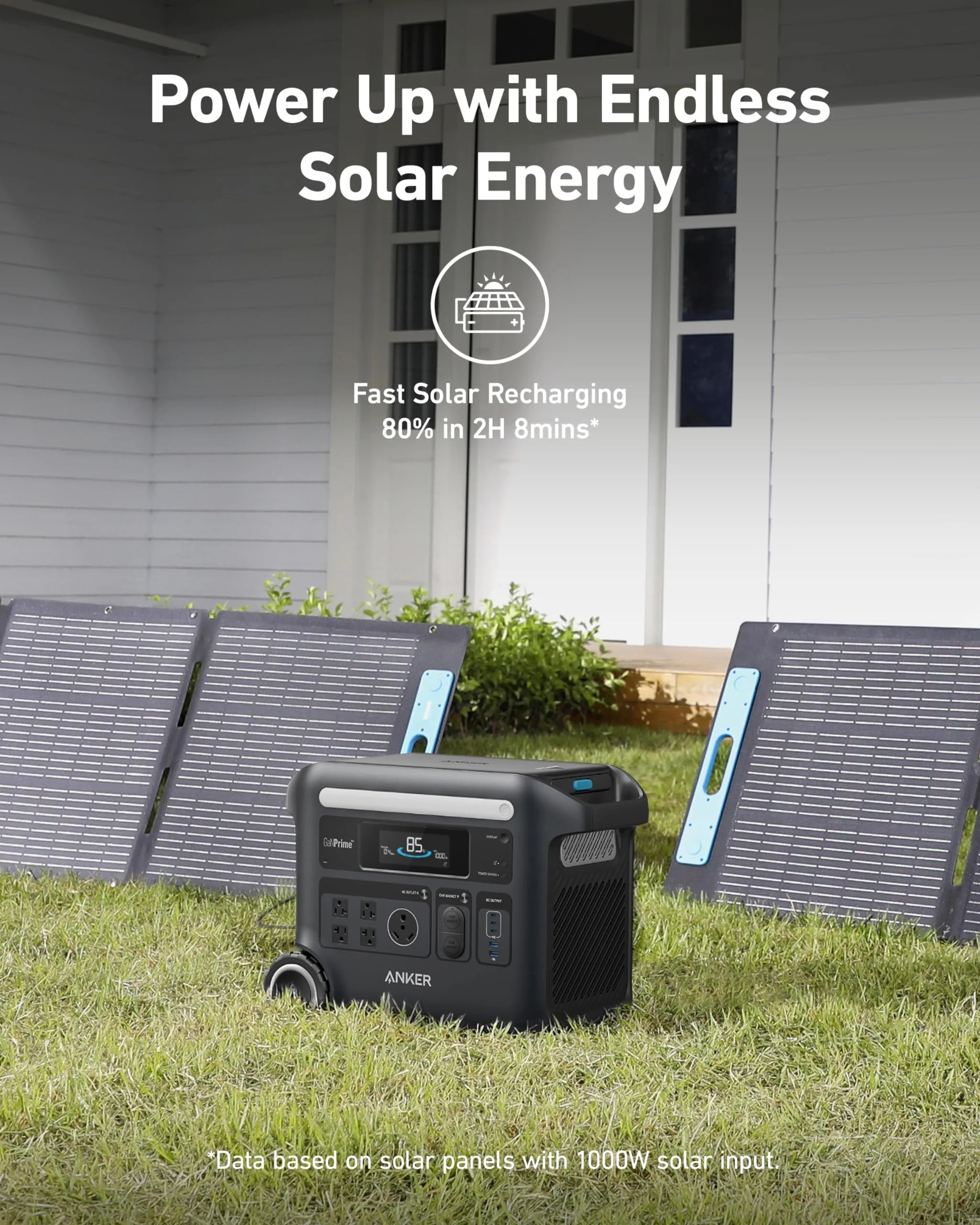 Anker SOLIX F2600 Solar Generator + 200W Solar Panel