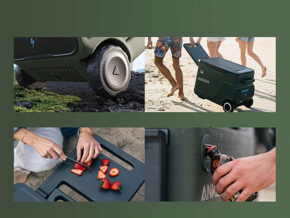 Anker EverFrost Portable Cooler 40 with 299Wh Battery(New), Powered by AC/DC or Solar