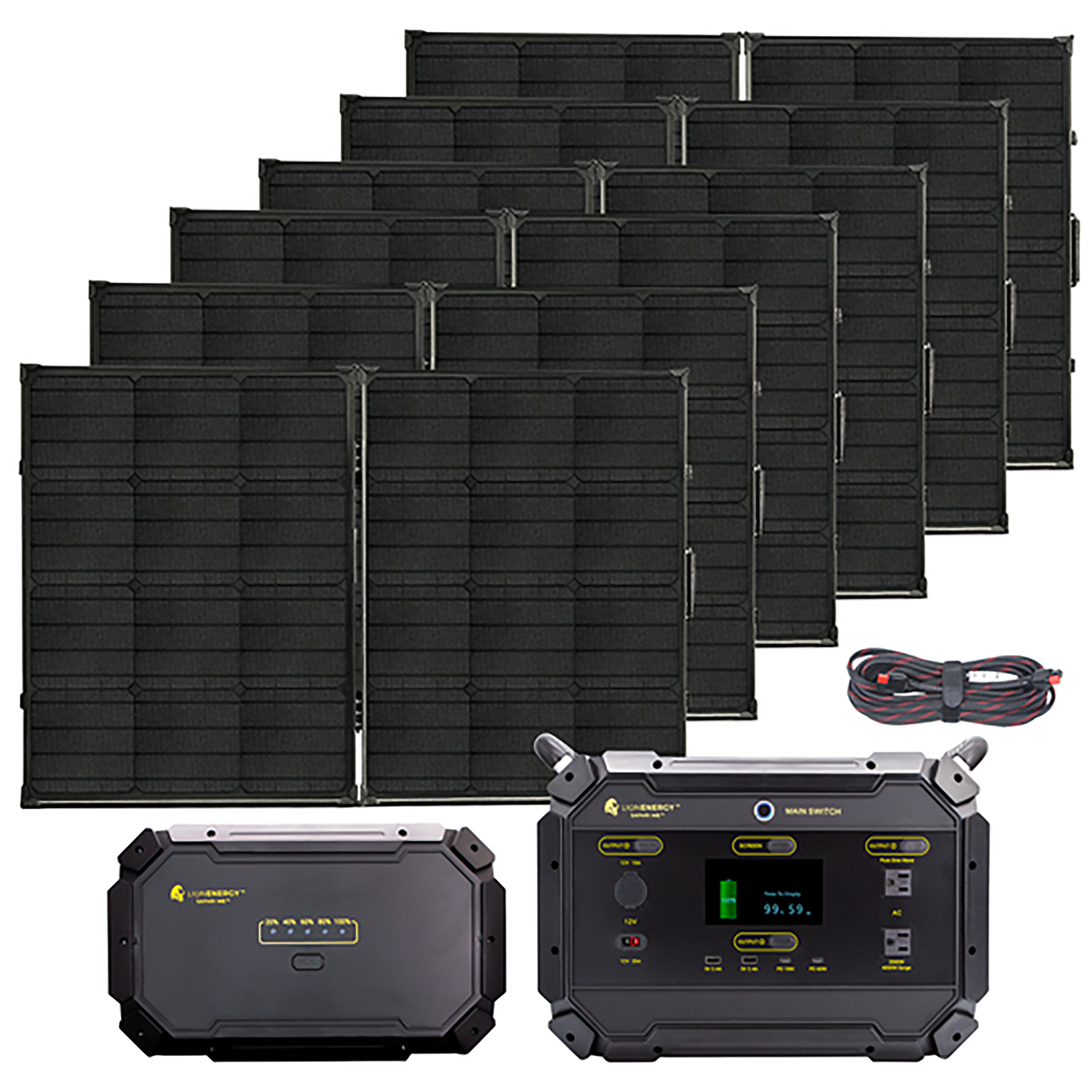 Lion Energy Safari ME Power Generator  with optional additional solar panel and extension pack