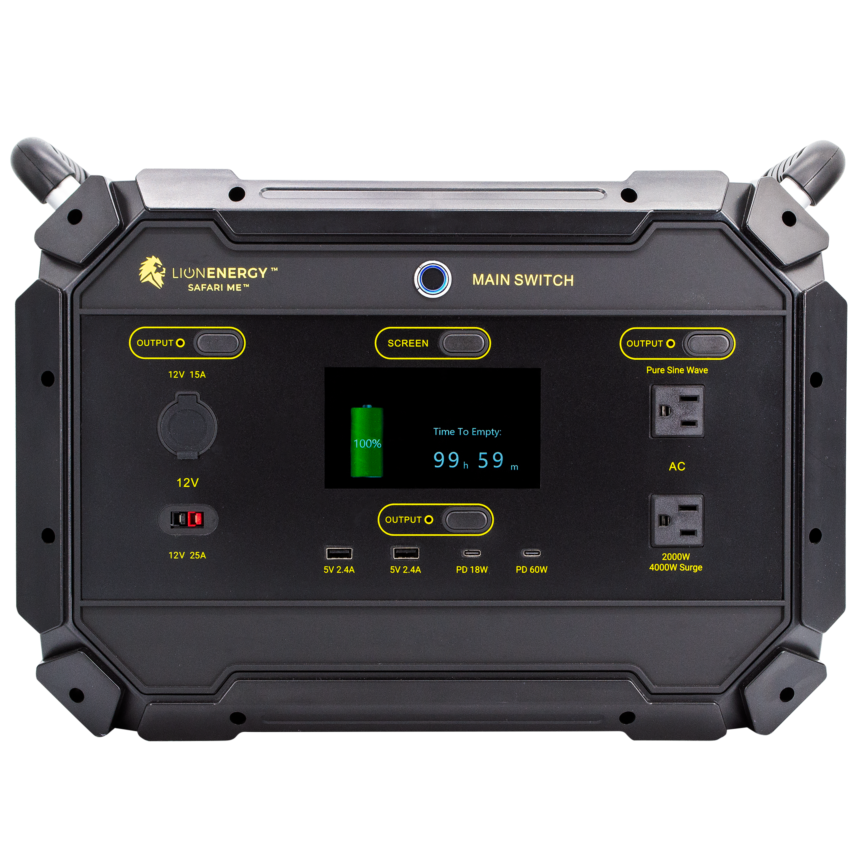 Lion Energy Safari ME Electric Generator Image of the front of the product