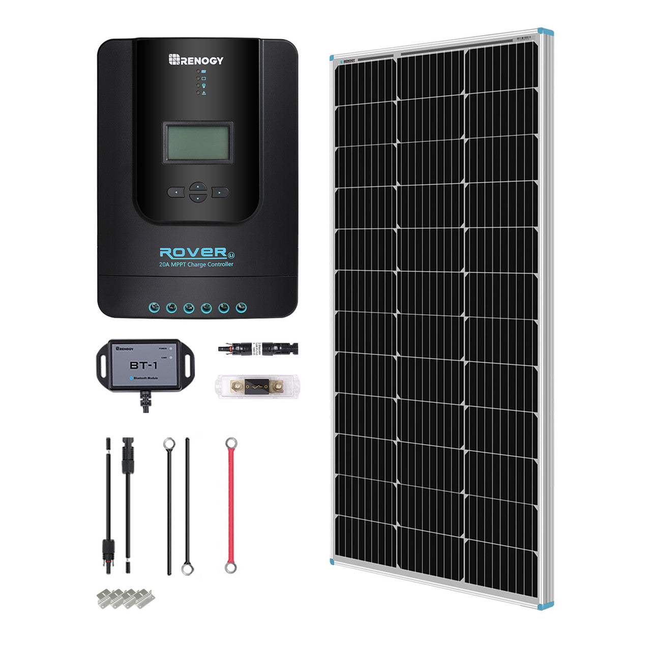 Renogy New 100 Watt 12 Volt Solar Premium Kit