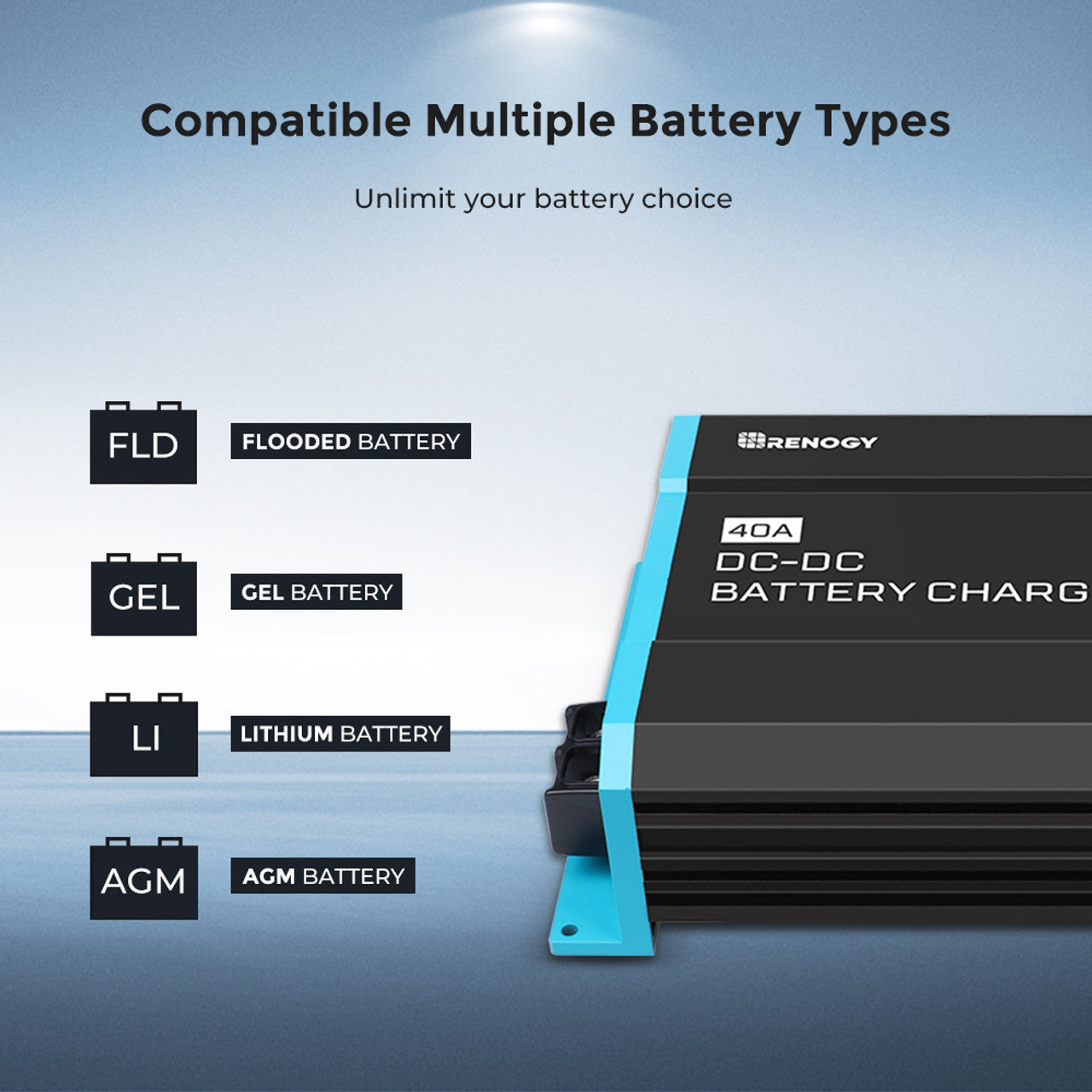 Renogy 12V 40A DC to DC On-Board Battery Charger