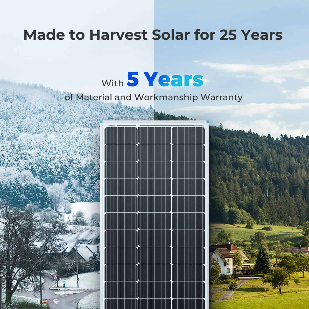 Renogy 100 Watt 12 Volt Monocrystalline Solar Panel