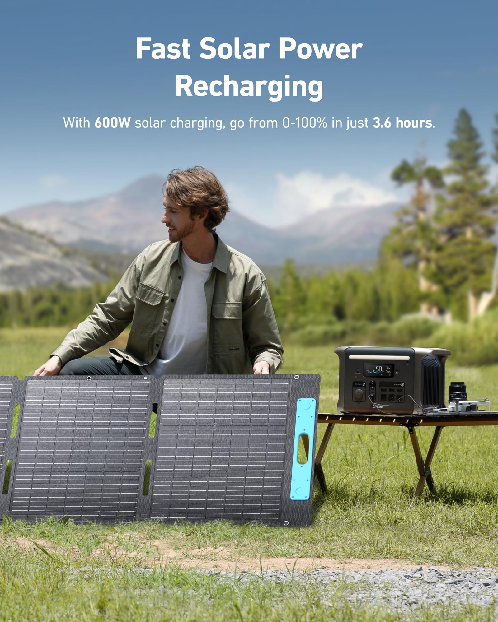 Anker SOLIX F1500 Solar Generator + 200W Solar Panel