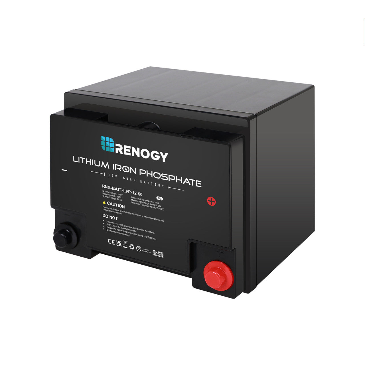 Renogy Lithium Iron Phosphate Battery 12 Volt 50 Ah