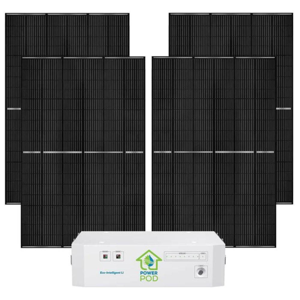 Nature's Generator Powerhouse Lithium Power Addition Plus with 4 Solar Panels