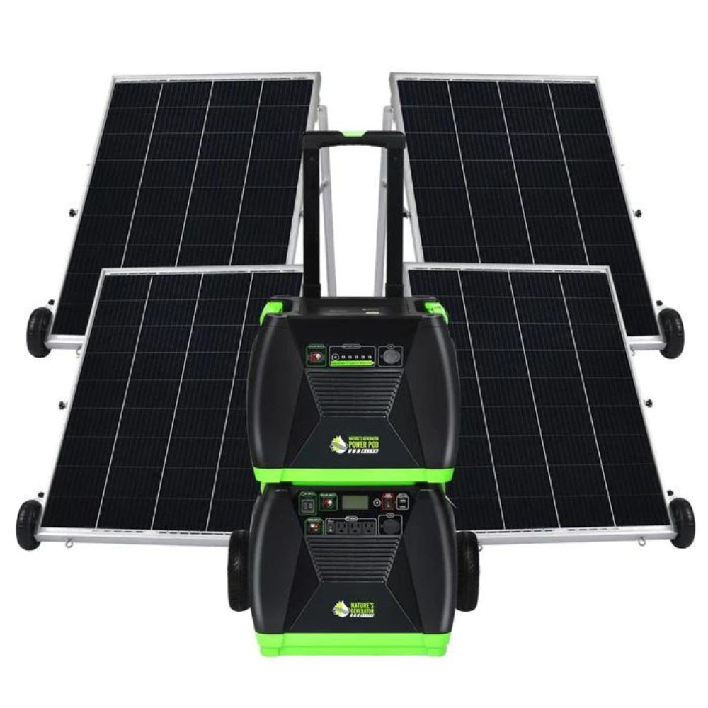 Nature's Generator Elite - Platinum System with 4 Solar Panels and Eli ...