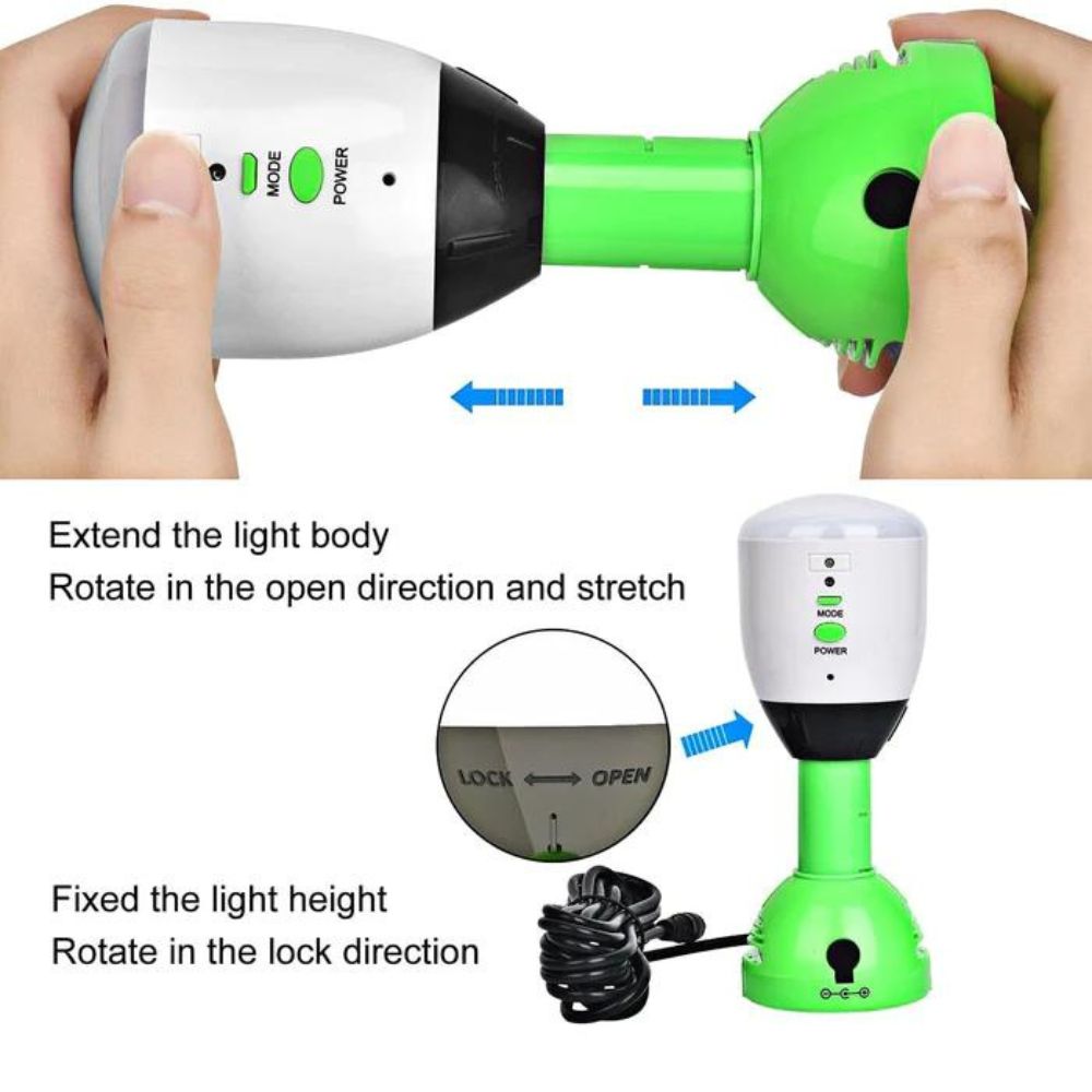 Nature's Generator 4-Piece Portable Power Lamp Light