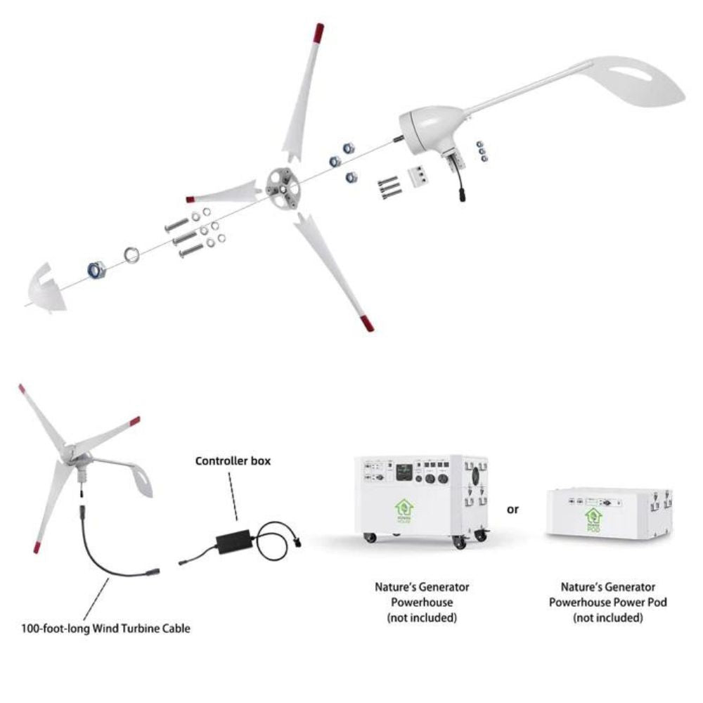 Nature's Generator All-in-One Powerhouse Wind Turbine