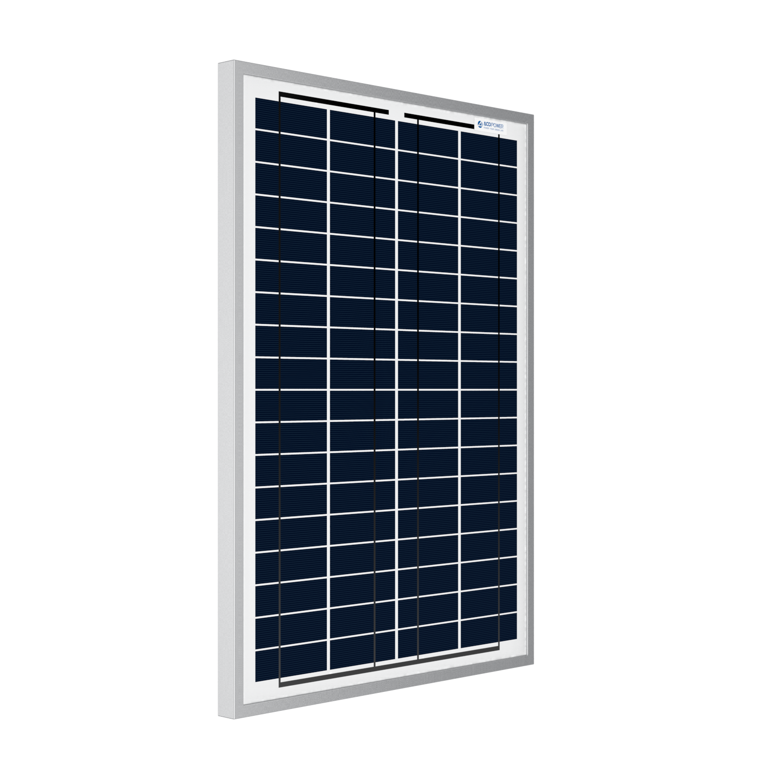 ACOPOWER 25 Watts Poly Solar Panel, for 12 Volt Battery Charger