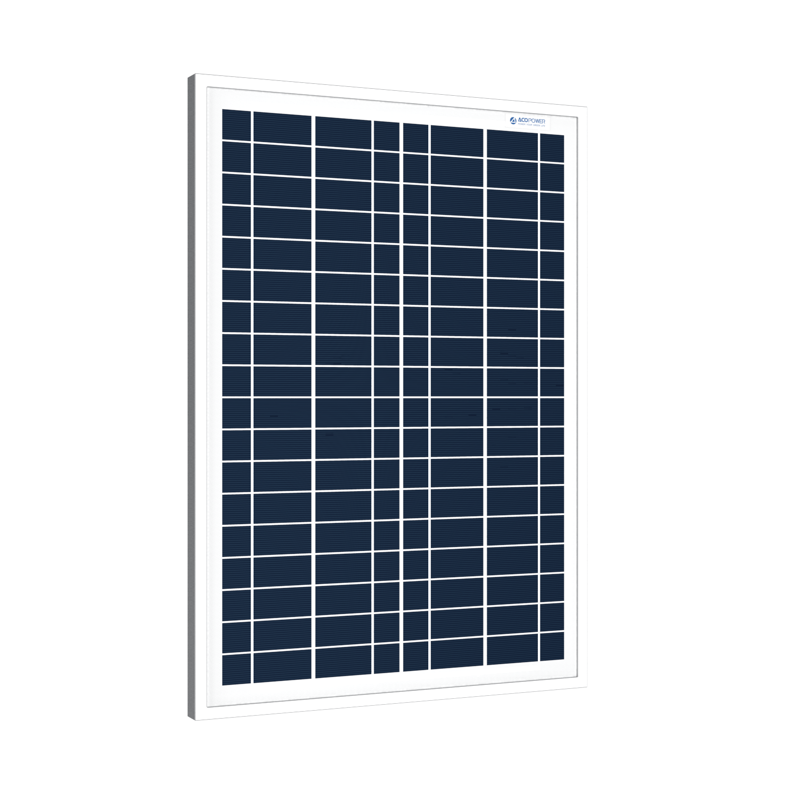 ACOPOWER 25 Watts Poly Solar Panel, for 12 Volt Battery Charger