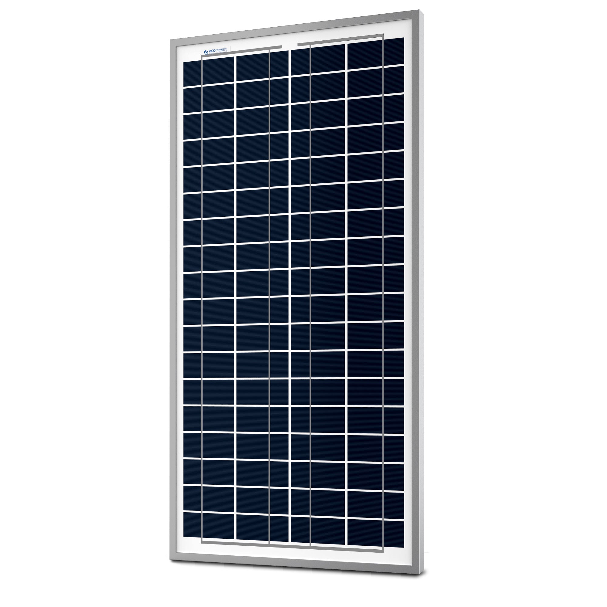 ACOPOWER 35 Watts Poly Solar Panel Module for 12 Volt Battery Charging